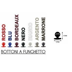 Bottone Bottoni Funghetto per Giacca Cuoco Chef Confezione 12 Pezzi Ego Chef Art. BOTT-12