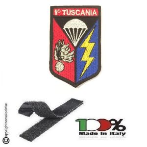 Toppa Patch Scudo con Velcro Ricamata Carabinieri 1° Tuscania Art.CC-TUS    
