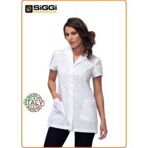 Casacca Professionale  Estetista Medicale  Bianca Gaia Siggi Italia Art.28CS1016