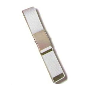 Cintura Canapa Bianca Fibbia a Scatola cm 120  Art.SBB-B-120