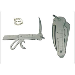 Coltello Barca Skipper Sailing Knife Full Stainless Steel Mil Tec Art. 15326000