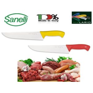 Coltello Professionale Francese cm 27 Giallo Rosso Sanelli Linia Lario Italia Cuochi Chef Approvato dalla F.I.C. Federazione Italiana Cuochi Art. 100727