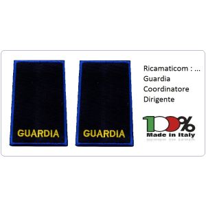 Tubolari Ricamati Bordo Azzurro GPG VOLONTARI GUARDIA - COORDINATORE - DIRIGENTE Art.GPG-AGRI