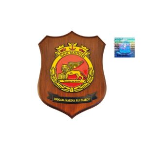 Crest Araldico Brigata Marina San Marco Prodotto Ufficiale Giemme cm. 24 x 18 Art.MM2100