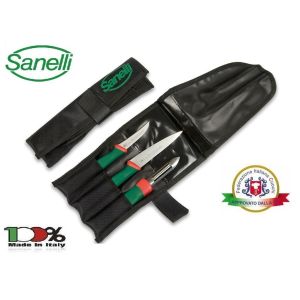 Rotolo 3 Posti Trasporto Coltelli Professionale Cuochi Chef Vuoto Sanelli Art. CFN253