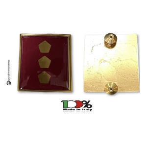 Coppia Gradi di Qualifica New Fondo Amaranto Vigili del Fuoco Ispettore Antincendi Art. VVFF-G29