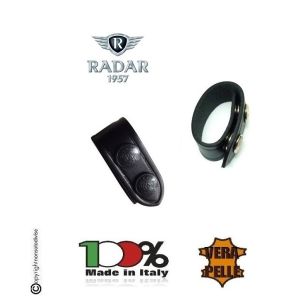 Distanziale Distanziali Radar 1957 Cuoio Doppio Bottone Passante per Cinturone Nero Confezione 1 Pezzo Art. 4086-0600