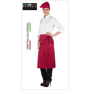Falda Grembiule Vita Scozia Colore Rubino Pangea Italia Art.SC0500 