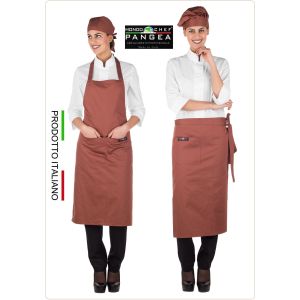 Falda Grembiule Vita + Pettorina 2 in 1 Portogallo Colore Mattone Pangea Italia Art.PO0600  