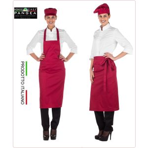 Falda Grembiule Vita + Pettorina 2 in 1 Portogallo Colore Rubino Pangea Italia Art.PO0500 