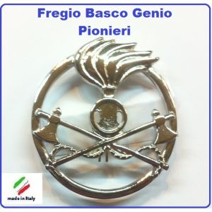 Fregio Basco Militare Metallo Genio Pionieri  Esercito Italiano Art.NSD-F-45