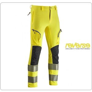 Pantaloni Professionale Certificato Vertical Estivi Elasticizzato Soccorso Sanitario 118 Originale Reverse Giallo Fluo' Art. 512HV008KY05