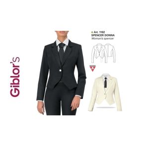 Spencer Donna  Giacca barman Sommelier Reception Antimacchia Giblor's Art.1182