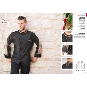 Giacca Cuoco Chef ULISSE Possibilità di Personalizzazione con Nome Ricamato Giblor’s Art.19P08G098