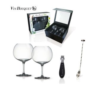 Set Completo Gin Tonic Vin Bouquet VB Idea Regalo Natale Festa Art. FIC002SET