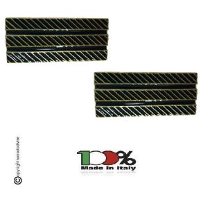 Coppia di Gradi Metallo Nuovo Modello Aeronautica Maresciallo di 1° Classe Art.G9-ARS