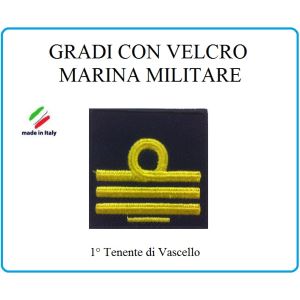 Grado a Velcro Giubbotto Navigazione Marina Militare 1 Tenente di Vascello  Art.M-23