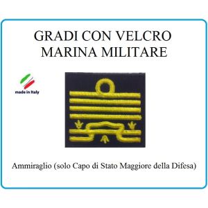 Grado a Velcro Giubbotto Navigazione Marina Militare Ammiraglio  Art.M-27