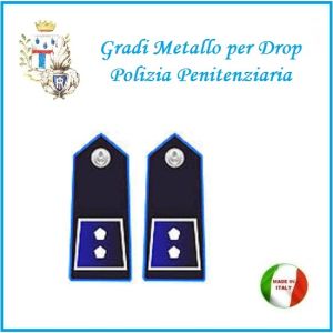 Gradi Metallo Polizia Penitenziaria per Drop Ispettore Art.PP-10
