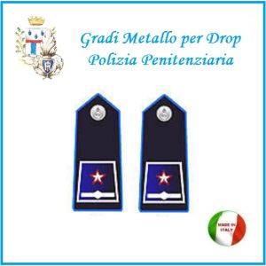Gradi Metallo Polizia Penitenziaria per Drop Sostituto Commissario Art.PP-13