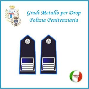 Gradi Metallo Polizia Penitenziaria per Drop Sovraintendente Capo  Art.PP-7