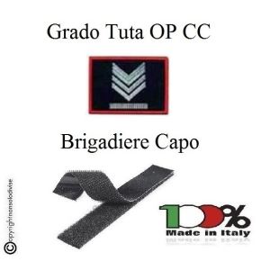Gradi Tuta Ordine Pubblico Carabinieri con Velcro BRIGADIERE CAPO Art.CC-O8