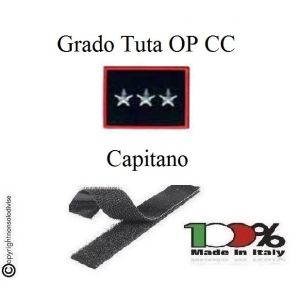 Gradi Tuta Ordine Pubblico Carabinieri con Velcro CAPITANO Art.CC-O14