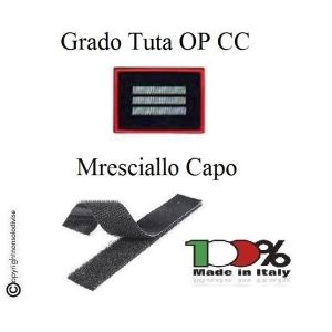 Gradi Tuta Ordine Pubblico Carabinieri con Velcro MARESCIALLO CAPO Art.CC-O11