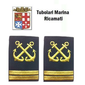 Gradi Tubolari Ricamati Marina Militare Italiana Nocchiere di Porto Capo di 2 Classe Art.MM-18