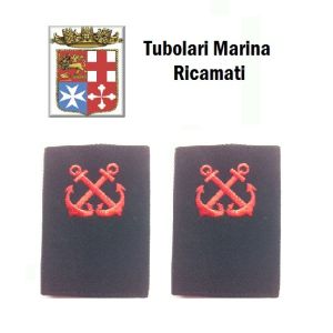 Gradi Tubolari Ricamati Marina Militare Italiana Nocchiere di Porto  Art.MM-9