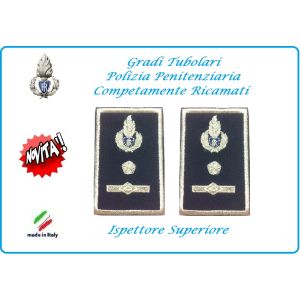 Gradi Tubolari Ricamato Polizia Penitenziaria Ispettore Superiore Novità Art.NSD-T-PP23