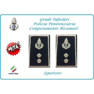 Gradi Tubolari Ricamato Polizia Penitenziaria Ispettore Novità Art.NSD-T-PP21