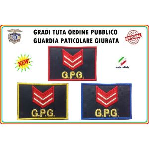 Gradi Velcro per Polo e Tuta OP GPG GPGIPS Sicurezza Appuntato Scelto New Art.GPG-G3