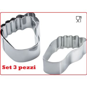 Formine in Accaio Per Dolci Professionale 3 pezzi Westmark Art.WE 3138