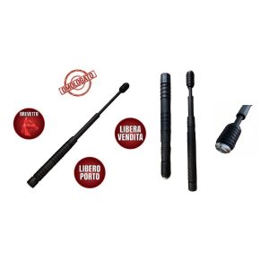 Bastone Tonfa Manganello Certificato Strumento Multifunzione PRG 580 ®  Bastone telescopico omologato AUTODIFESA TACTIC 580 in Nylon e Fibra di Vetro Art. TACTIC580 