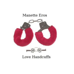 Manette Handcuffs Rossa dell'amore in Peluche Fetish Sadomaso .... Famolo Strano Art. 29353