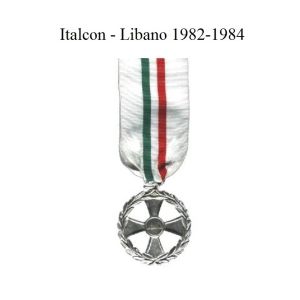 Medaglia Commemorativa Croce Italcon - Libano 1982-1984 Art. MED-1