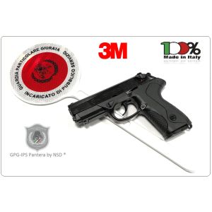 Paletta Segnaletica Ambo le Parti Rosse Guardie Particolari Giurate Incaricato di Pubblico Servizio GPG IPS 1931 PANTERA Art.R-PANTERA