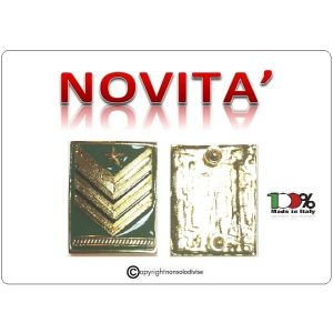 Grati Metallo Nuovo Tipo Sergente Maggiore Capo Carica Speciale Esercito Italiano Art.NSD-LU5