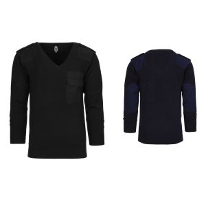 Pullover Maglione Ufficio Collo a V Nero Marina Security Vigilanza Polizia GPG IPS Sicurezza Privata  Art. 131335
