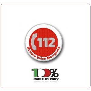 Toppa Patch con Velcro Numero Unico Emergenza 112 SOS Art.112-NUE