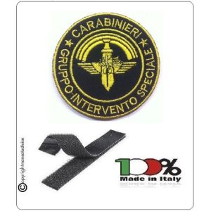 Patch Toppa con Velcro Carabinieri  G.I.S. Gruppo Intervento Speciale Fondo BG Art.GIS-3