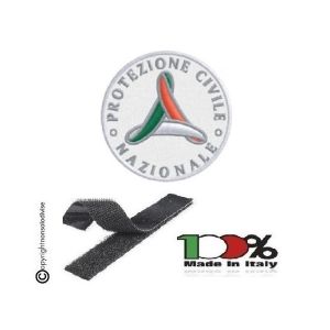 Patch Toppa Ricamata Protezione Civile Mini Ricamato cm 4  Art. EU1170
