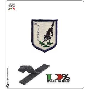 Patch Toppa Ricamata con Velcro Aeronautica Militare 51° Stormo Sorci Verdi Art.EU105