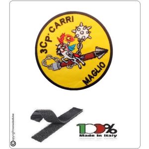 Patch Toppa Ricamata con Velcro 3CP Carri Maglio Carristi Introvabile Art. MAGLIO