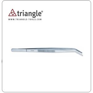 Pinzetta Inox a Punta Curva per Chef Cuochi cm 15 Triangle Art.T5049881500