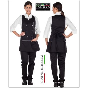 Poncho Donna Grembiule Taglia Unica Nero Pangea Italia Art.GR0201  