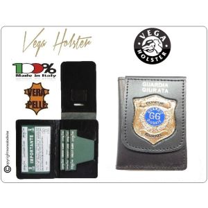 Portafoglio Portadocumenti con Placca GG Guardia Giurata Vega Holster Italia Novità Art. 1WD152