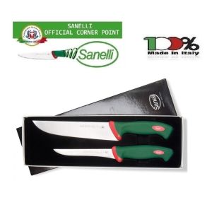 Confezione Coltelli Professionali Francese cm 22 Disosso cm Sanelli Italia Cuoco Chef Ristorante Idea Regalo Art. 900602
