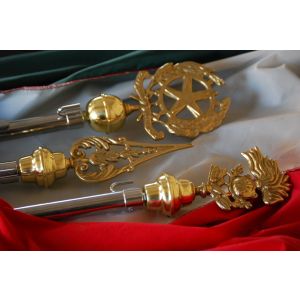 Lancie Puntali Ottone Lucidato per Aste Portabandiera Segli il modello  Art.2FS-PUNTALI